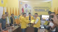 Klaim Didukung 12 DPD, Aprizal Sintong Resmi Mendaftar Calon Ketua Golkar Riau