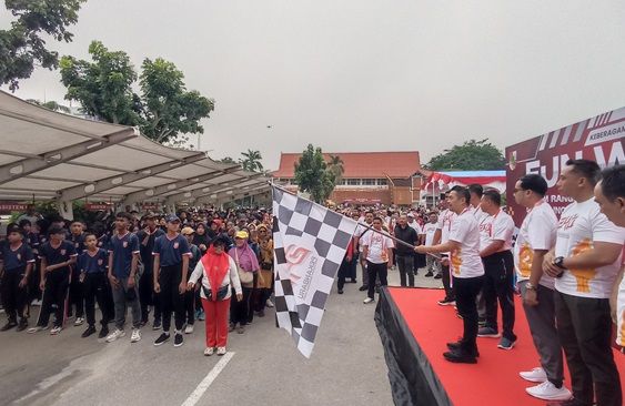 Pj Walikota Lepas Fun Walk dan Launching Logo Hari Jadi Pekanbaru