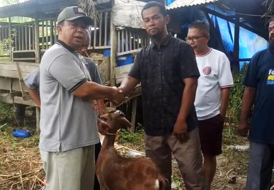 TMI Pekanbaru Berbagi Kebahagiaan Iduladha di Panti Al-Fath, Gagas Program Tani Santri