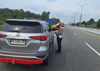 Satgas Gakkum Tindak 19 Pengendara Ugal-ugalan di Tol Pekanbaru–Dumai