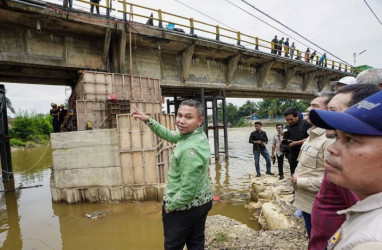 Progres 95 Persen, Akhir Oktober Jembatan Sei Rokan Ujung Batu Ujicoba Pemakaian