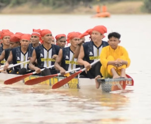 Jalur Sari Jadi Gementar Alam Juara Pacu Tradisional Rayon I Kuansing 2025