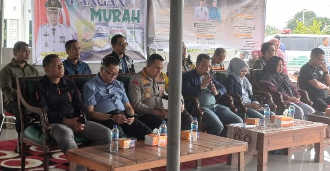 Kadis Ketapang Dampingi Pj Wako di Acara Gerakan Pangan Murah di Kecamatan Tuah Madani dan  Binawidya