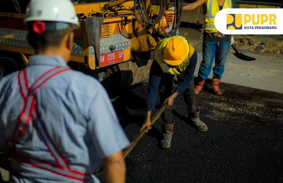 Dinas PUPR Pekanbaru Pastikan Proses Perbaikan Sejumlah Ruas Jalan Rusak Terus Berjalan