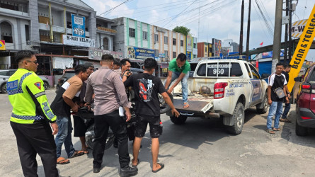 Ditabrak Truk Hino, Pedagang Tewas di Tempat