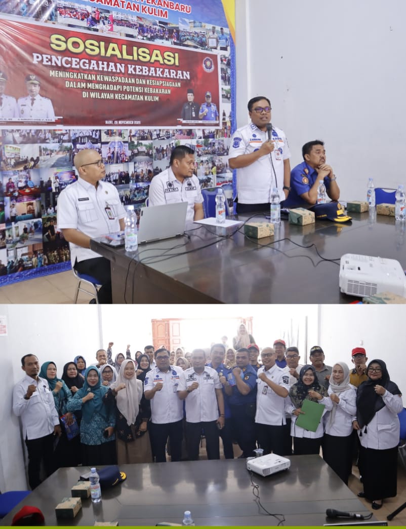 Kader PKK Kulim Ikuti Sosialisasi Pencegahan Kebakaran