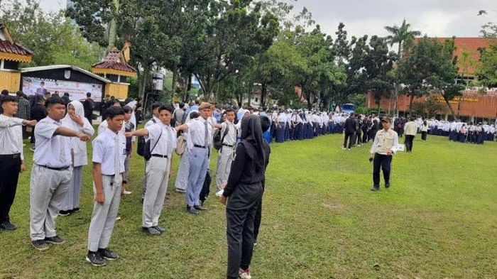 Kadispora Berikan Semangat Kepada Peserta Diklat Paskibra dan Paskibra Kota Pekanbaru