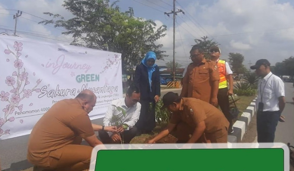 DLHK Pekanbaru Lakukan Penanaman Pohon dalam Rangka Hari Peduli Sampah Nasional