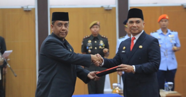 Kepala BPKAD Hadiri Pelantikan Pj Sekda Kota Pekanbaru