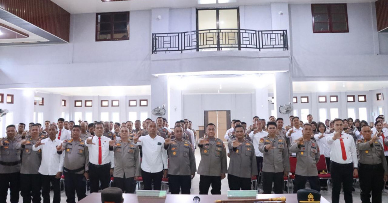Kapolres Rohil Sosialisasikan Program Kapolda Riau “Green Policing” kepada Seluruh Personel