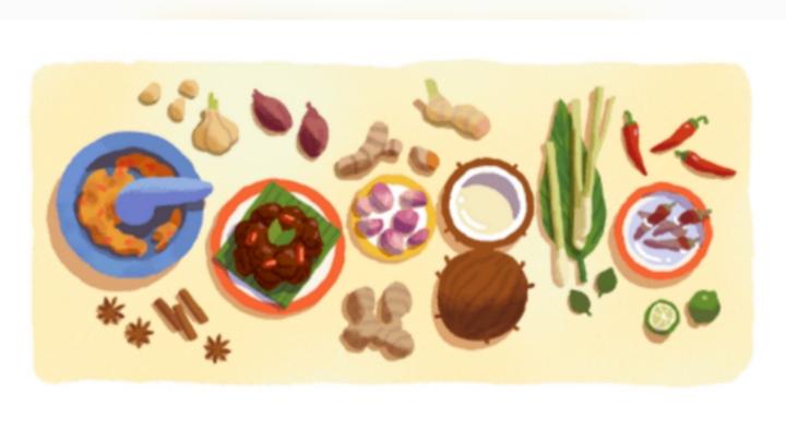 Rendang Jadi Google Doodle Hari Ini, Dirayakan Sebagai Makanan Terenak di Dunia