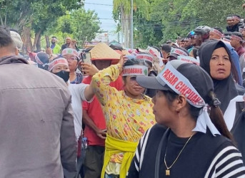 Pedagang Pasar Cik Puan Tagih Janji Walikota Pekanbaru Buka U-Turn Depan Pasar