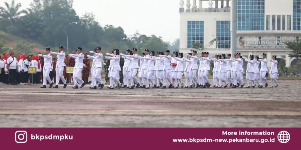 BKPSDM Pekanbaru Hadiri Upacara Peringatan Hari Lahir Pancasila 2024