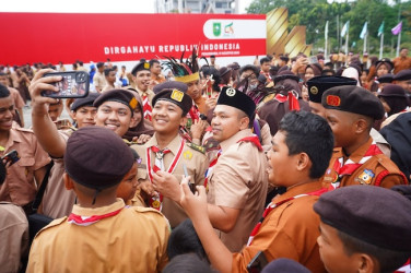 Momen Hari Pramuka, Gubri Tekankan Pembinaan Karakter Generasi Muda