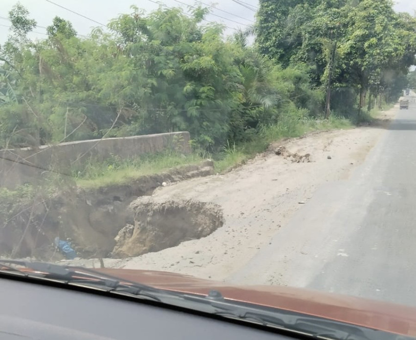 Jalan Amblas di Siak II Rumbai, DPRD Minta Pemerintah Bertindak