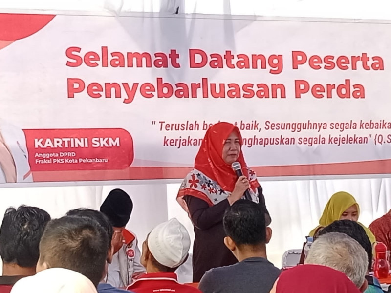 Anggota DPRD Kota Pekanbaru Kartini Laksanakan Penyebarluasan Perda tentang Fasilitasi P4GN