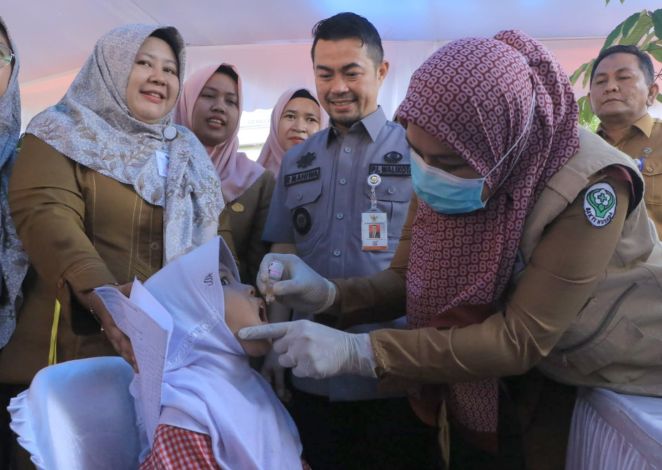 Hari ke-6 PIN Polio di Pekanbaru, 52 Ribu Anak Sudah Diimunisasi