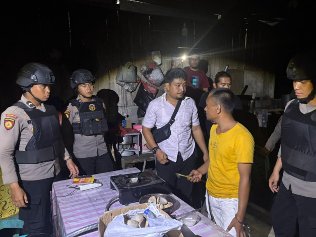Polres Kuansing Tangkap Penambang dan Penadah Emas Ilegal