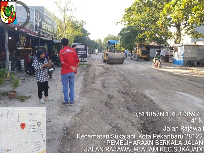 Dinas PUPR Pekanbaru Terus Gesa Perbaikan Jalan