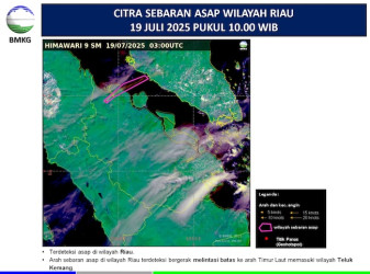 Asap Karhutla Riau Mulai Masuki Wilayah Malaysia