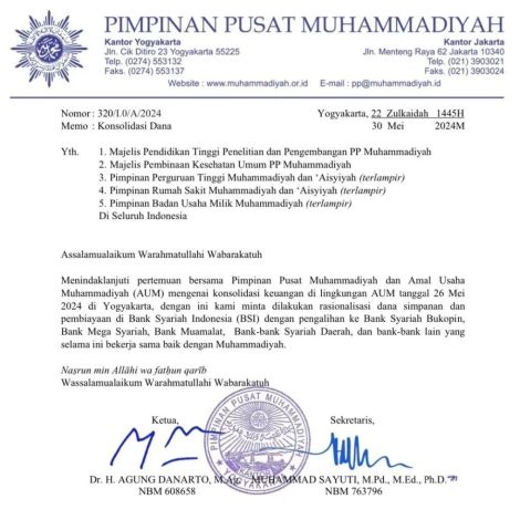 Heboh! Muhammadiyah Alihkan Dana dari BSI