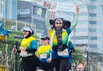 Komunitas For Gajah Rahman Berlari di Riau Bhayangkara Run Sembari Serukan Usut Pembunuhan Gajah Penjaga Hutan