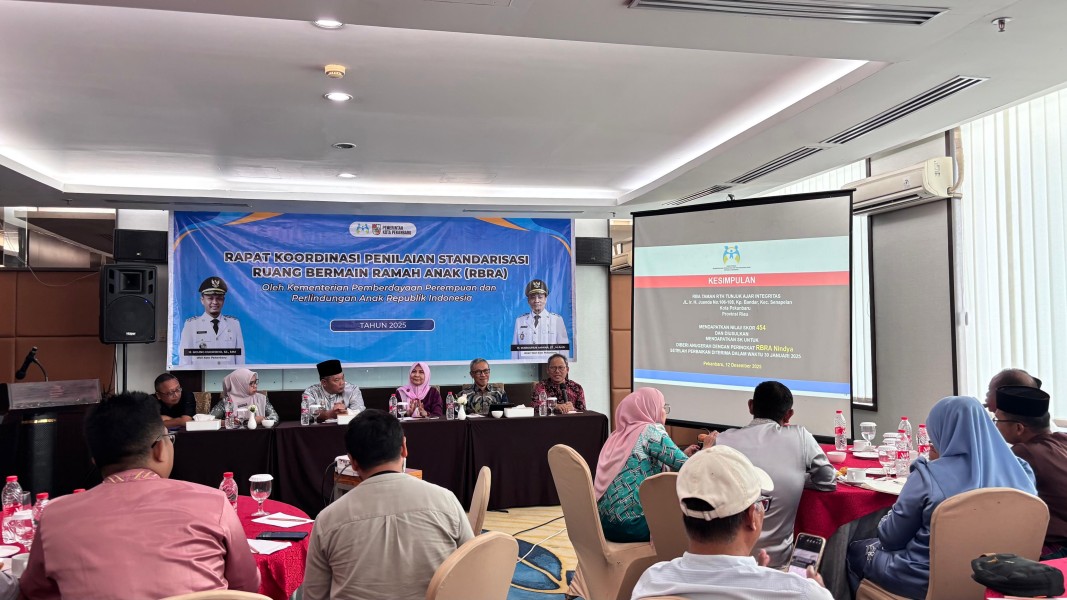 Rakor Standarisasi RBRA Digelar di Pekanbaru, Dua RTH Siap Jadi Role Model Ruang Bermain Ramah Anak