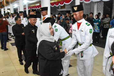 Paskibra Dikukuhkan, Ini Pesan Bupati Bengkalis