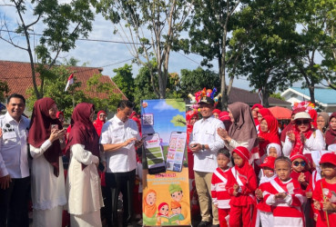 Hari Anak Nasional di Pekanbaru, Agung Nugroho Luncurkan Aplikasi EMERALD