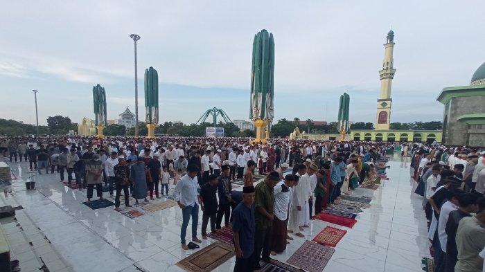 Pelaksanaan Shalat Idul Adha di Masjid An Nur Riau, Pekanbaru