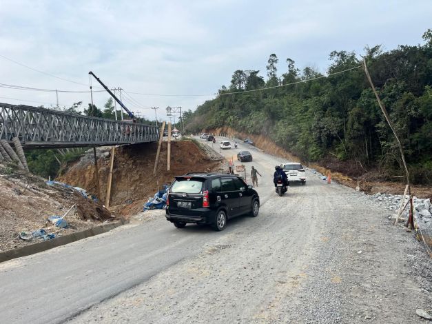 Perbaikan Jalan Lintas Riau-Sumbar Terus Digeser BPJN Riau