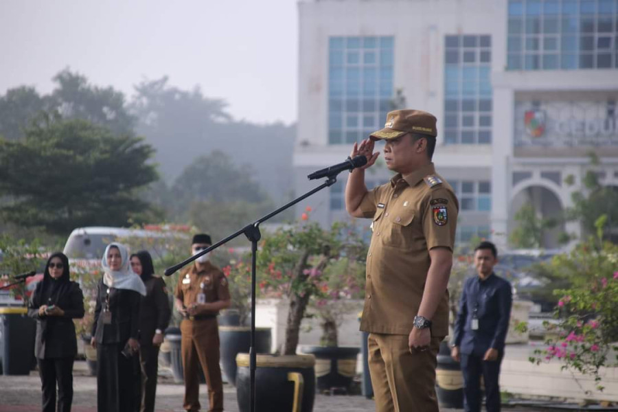 Dipimpin Pj Wali Kota Pekanbaru, Kepala BPKAD Ikut Apel Perdana Tahun 2024