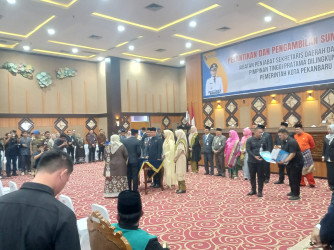 Pejabat Eselon II Pemko Pekanbaru Dilantik, Ini Nama-namanya