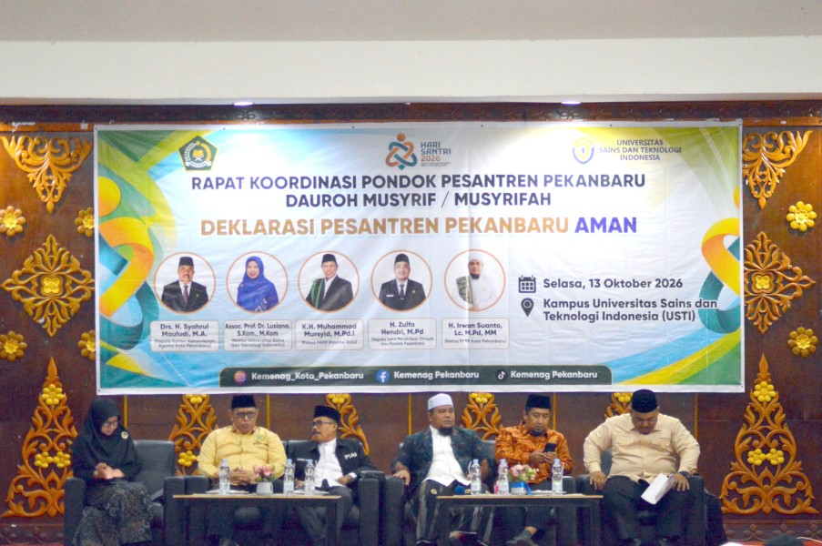 Perkuat Perlindungan Santri, Kemenag Pekanbaru Deklarasikan Pesantren Aman