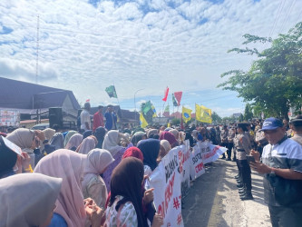 Ratusan Mahasiswa di Bengkalis Unjuk Rasa, Soroti Persoalan RoRo hingga Minta Kadishub Dicopot