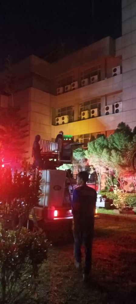Kantor Kesra Pemkab Inhil Terbakar, Damkar Kerahkan 3 Unit Armada