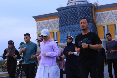 Terbuka untuk Umum, Agung Nugroho Janji Lengkapi Fasilitas Olahraga dan Kesehatan di Perkantoran Tenayan Raya