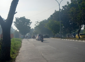 Asap Mulai Terasa di Pekanbaru Pagi Ini