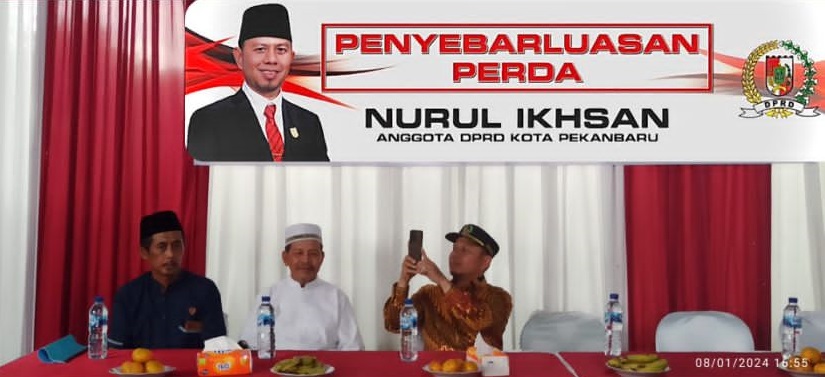 Anggota DPRD Kota Pekanbaru Nurul Ikhsan Sosialisasikan Perda Nomor 4 Tahun 2021 tentang Penyelenggaraan Penanggulangan Bencana Daerah