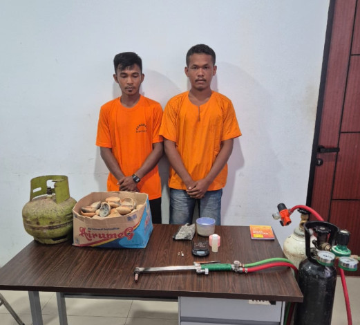 Polda Riau Gerebek Tambang Emas Ilegal di Kuansing, Dua Pelaku Ditangkap