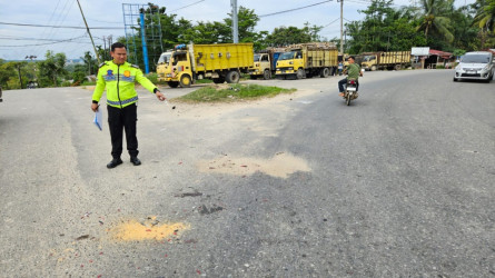 IRT Tewas Ditabrak Truk Tangki di Jalan Hang Tuah Pekanbaru