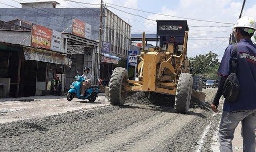 PUPR Pekanbaru Gesa Perbaikan Jalan Taman Karya