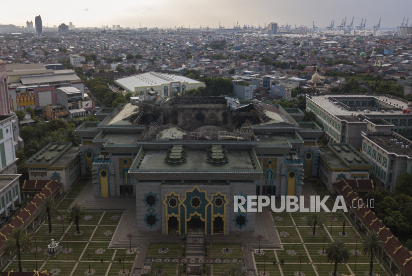 Usai Kebakaran, Begini Progres Pembangunan Masjid Jakarta Islamic Centre