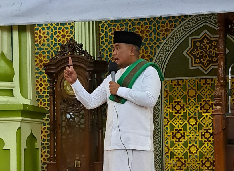 Bupati Zukri Launching Magrib Mengaji Tingkat Kabupaten di Sorek