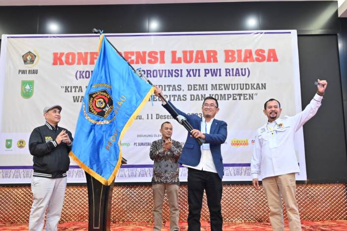 Zufra Irwan Resmi Menjadi Ketua Dewan Kehormatan PWI Riau Setelah Hasil KLB XVI