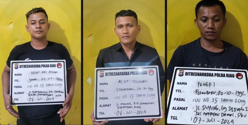 Polda Riau Ungkap Pembuatan Ekstasi Palsu, Diedarkan di THM